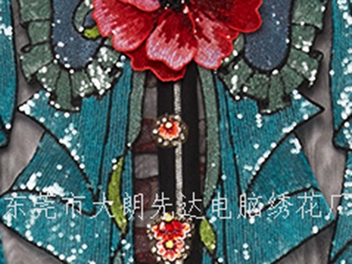 进口2厘珠片绣电脑车...